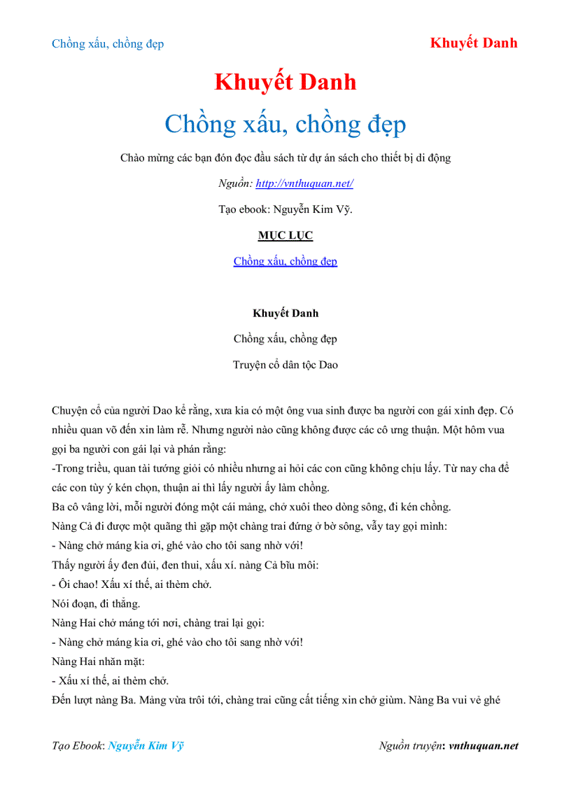 image for page Ebook truyện Chồng xấu chồng đẹp