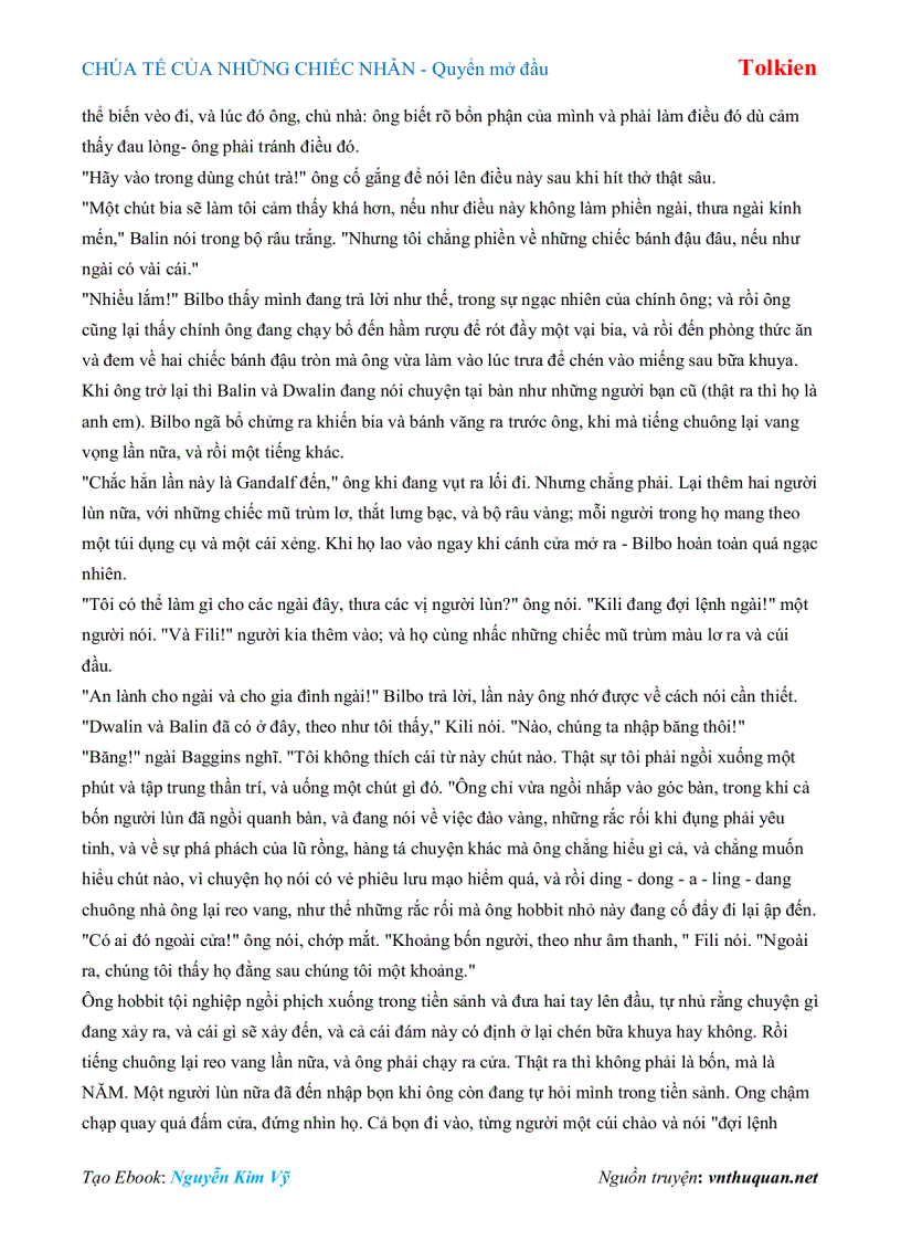 image for page Ebook CHÚA TẾ CỦA NHỮNG CHIẾC NHẪN Quyển mở đầu