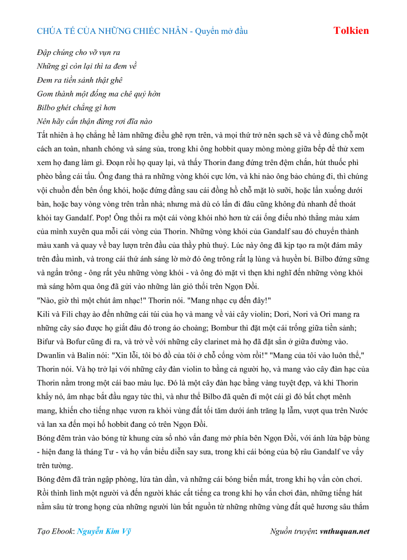 image for page Ebook CHÚA TẾ CỦA NHỮNG CHIẾC NHẪN Quyển mở đầu