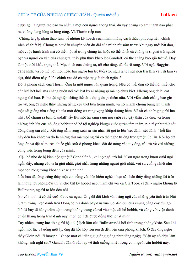 image for page Ebook CHÚA TẾ CỦA NHỮNG CHIẾC NHẪN Quyển mở đầu