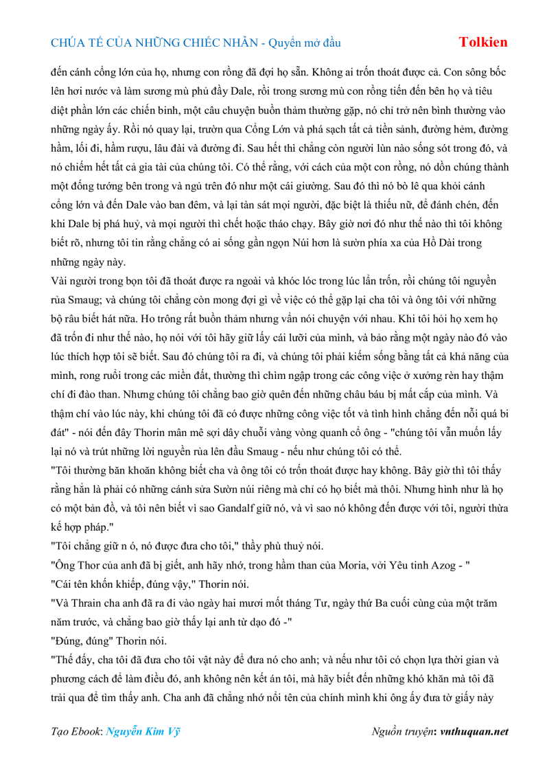 image for page Ebook CHÚA TẾ CỦA NHỮNG CHIẾC NHẪN Quyển mở đầu