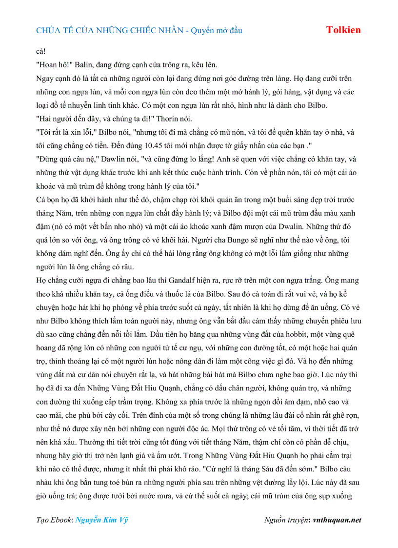 image for page Ebook CHÚA TẾ CỦA NHỮNG CHIẾC NHẪN Quyển mở đầu