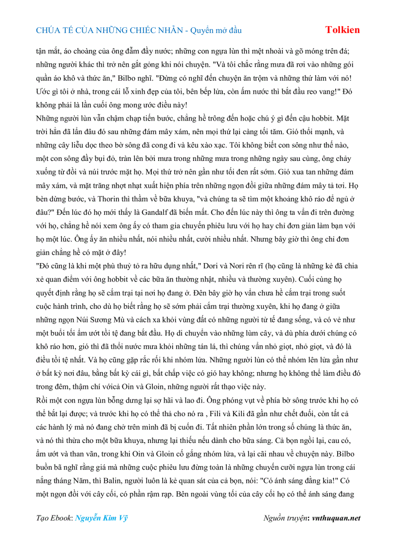 image for page Ebook CHÚA TẾ CỦA NHỮNG CHIẾC NHẪN Quyển mở đầu