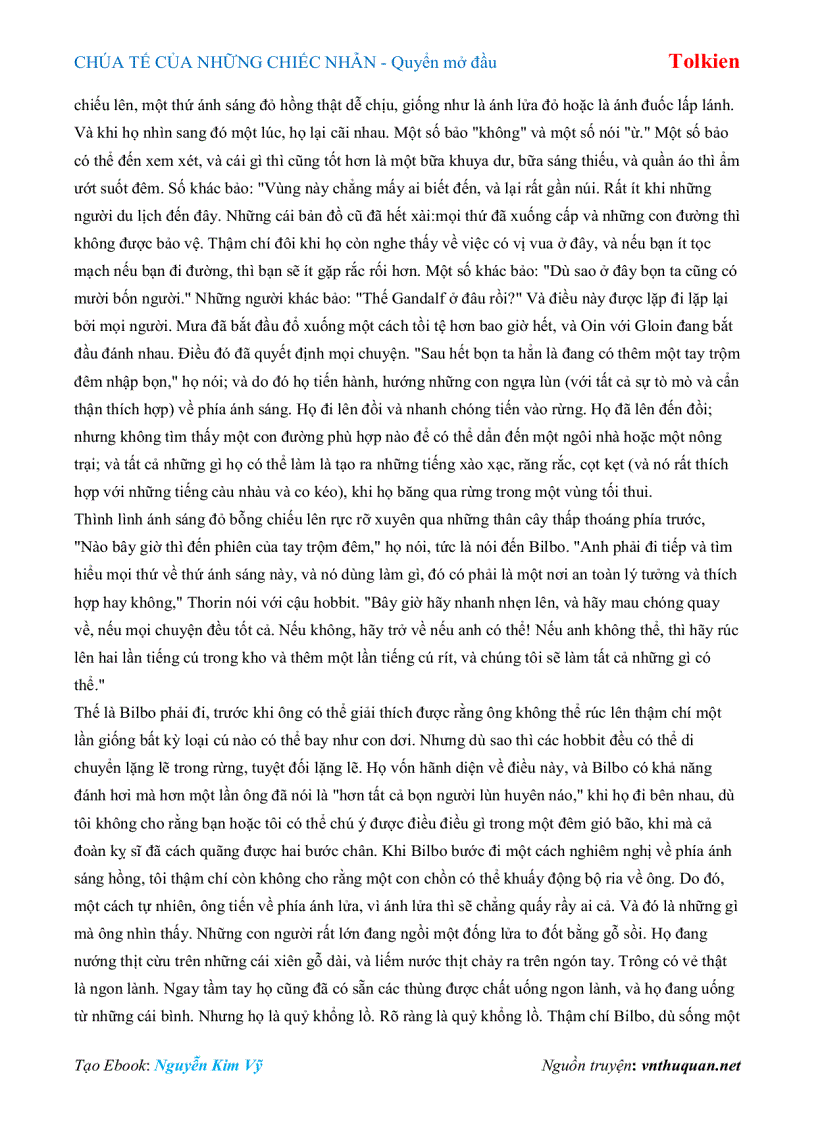 image for page Ebook CHÚA TẾ CỦA NHỮNG CHIẾC NHẪN Quyển mở đầu