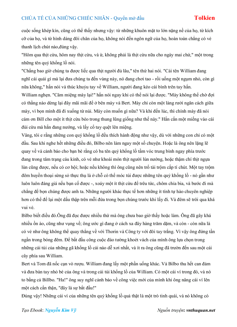 image for page Ebook CHÚA TẾ CỦA NHỮNG CHIẾC NHẪN Quyển mở đầu