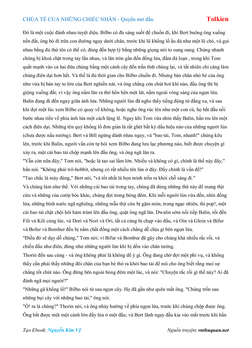 image for page Ebook CHÚA TẾ CỦA NHỮNG CHIẾC NHẪN Quyển mở đầu