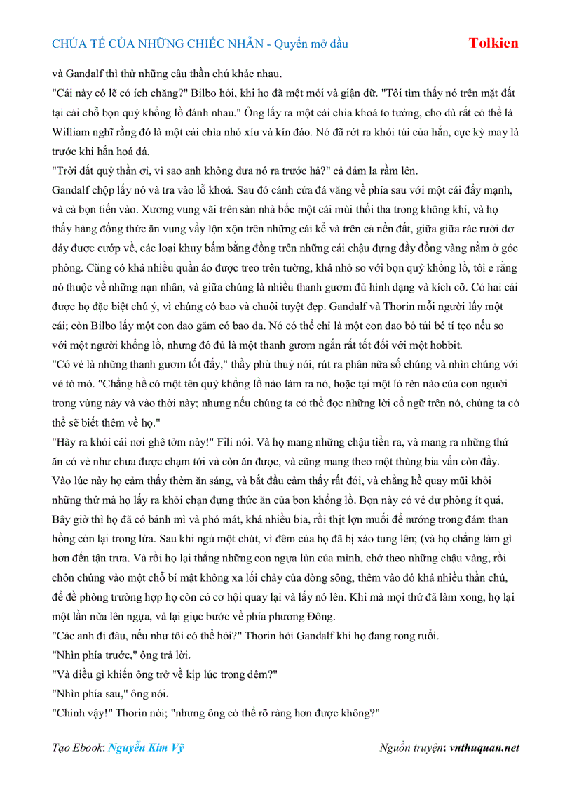 image for page Ebook CHÚA TẾ CỦA NHỮNG CHIẾC NHẪN Quyển mở đầu