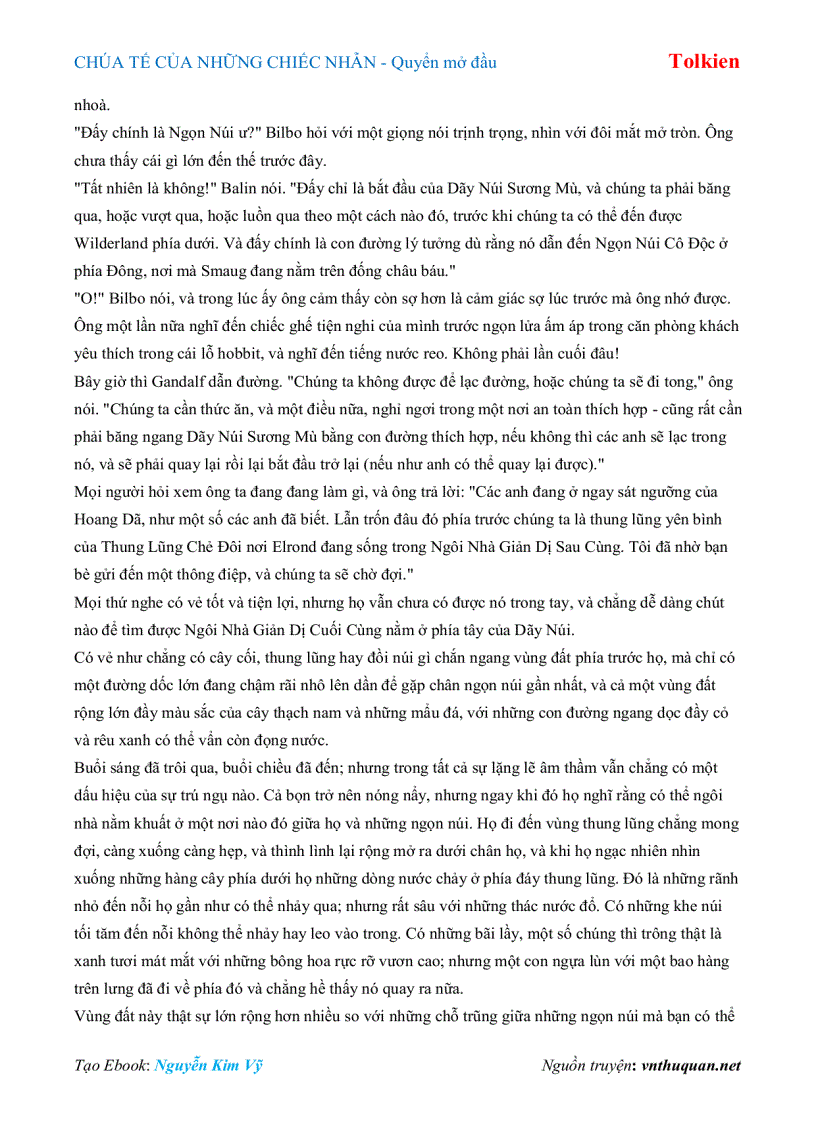 image for page Ebook CHÚA TẾ CỦA NHỮNG CHIẾC NHẪN Quyển mở đầu