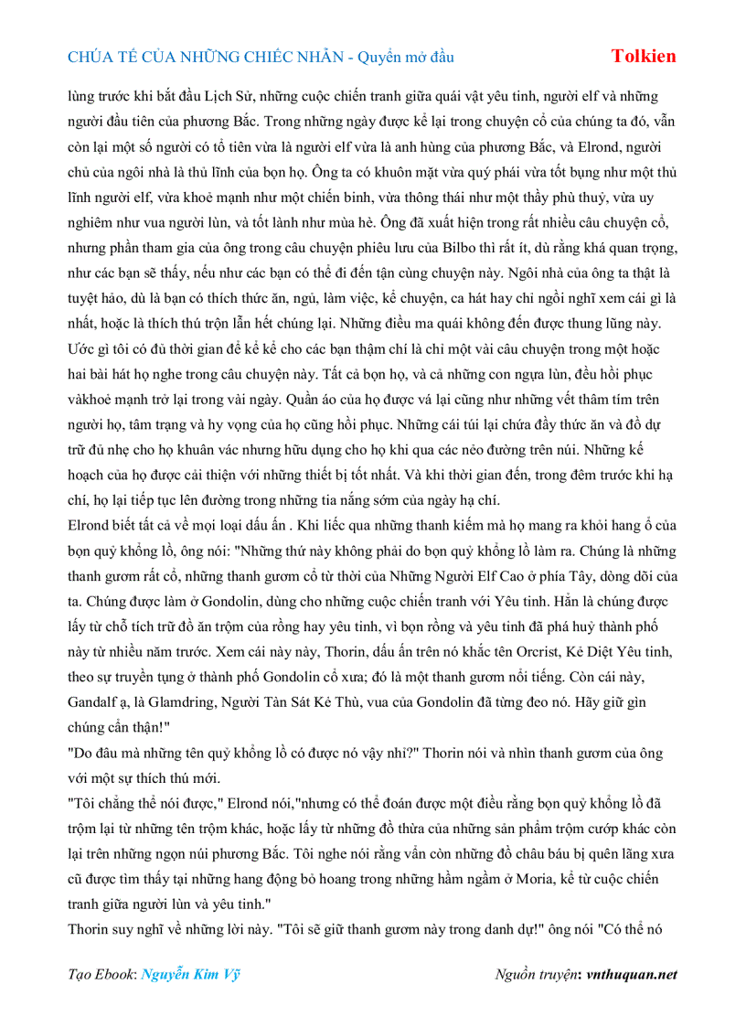 image for page Ebook CHÚA TẾ CỦA NHỮNG CHIẾC NHẪN Quyển mở đầu