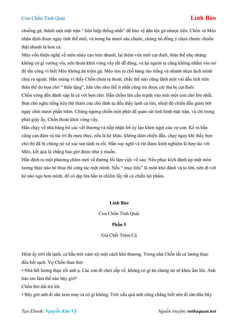 image for page Ebook Con Chồn Tinh Quái