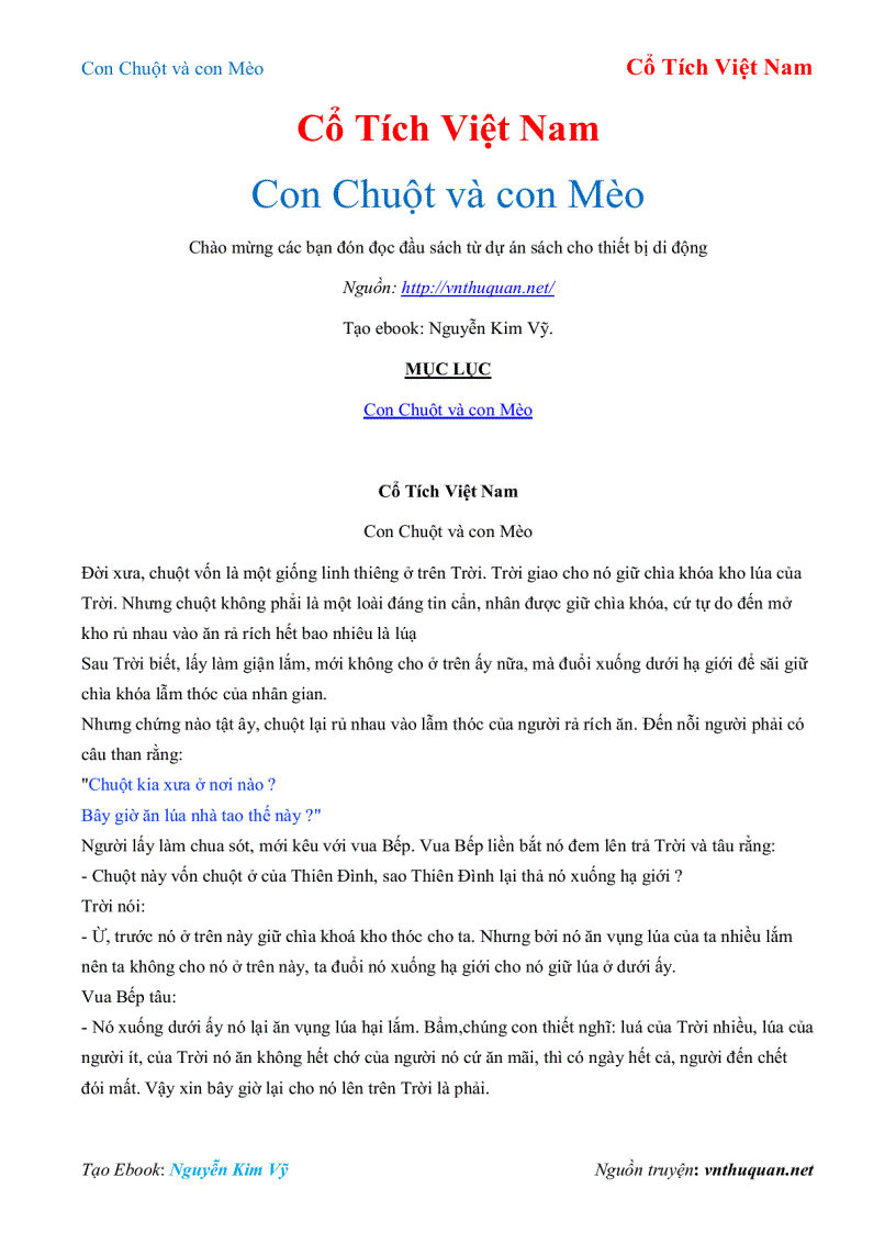 image for page Ebook Con Chuột và con Mèo