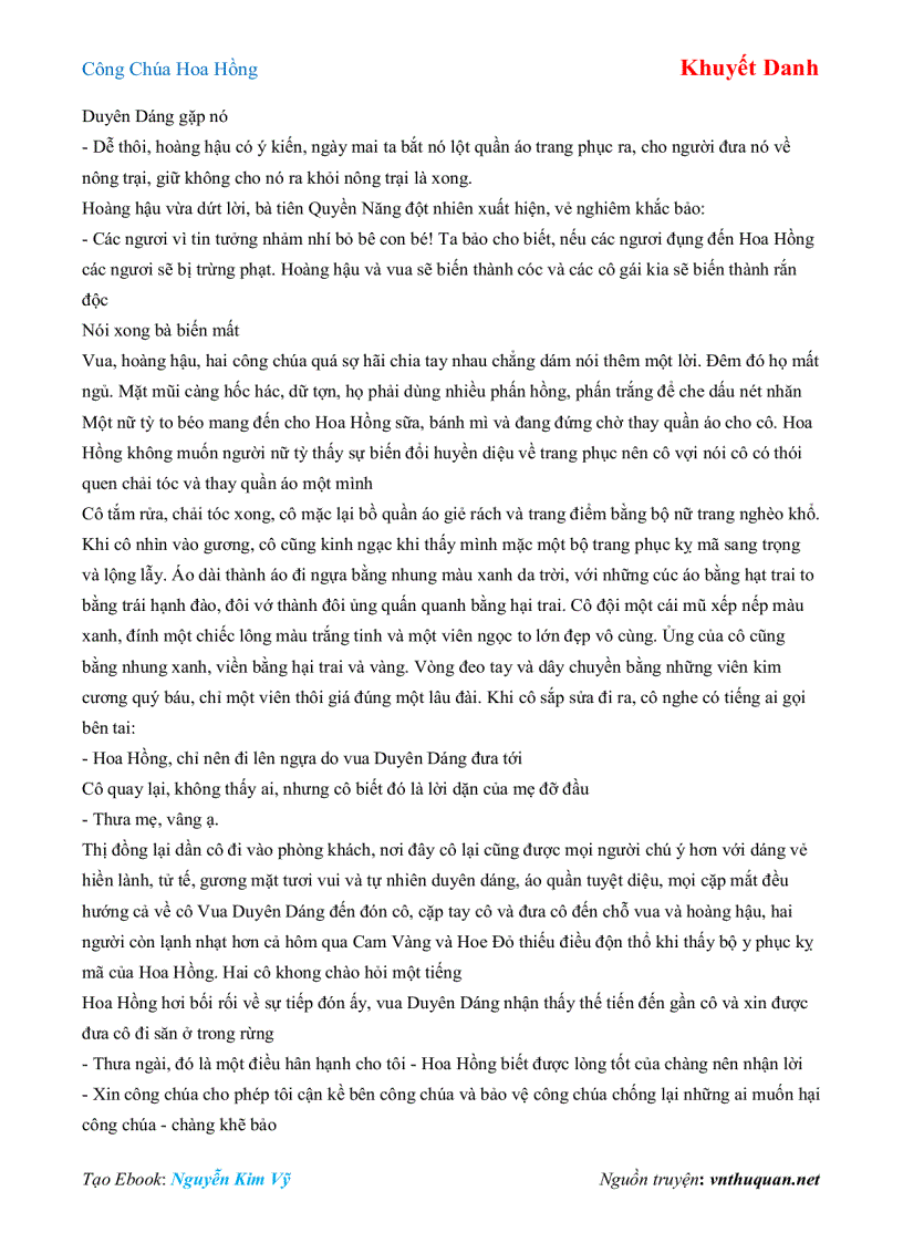 image for page Ebook Công Chúa Hoa Hồng