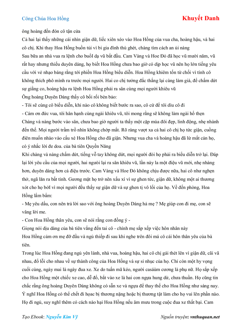 image for page Ebook Công Chúa Hoa Hồng