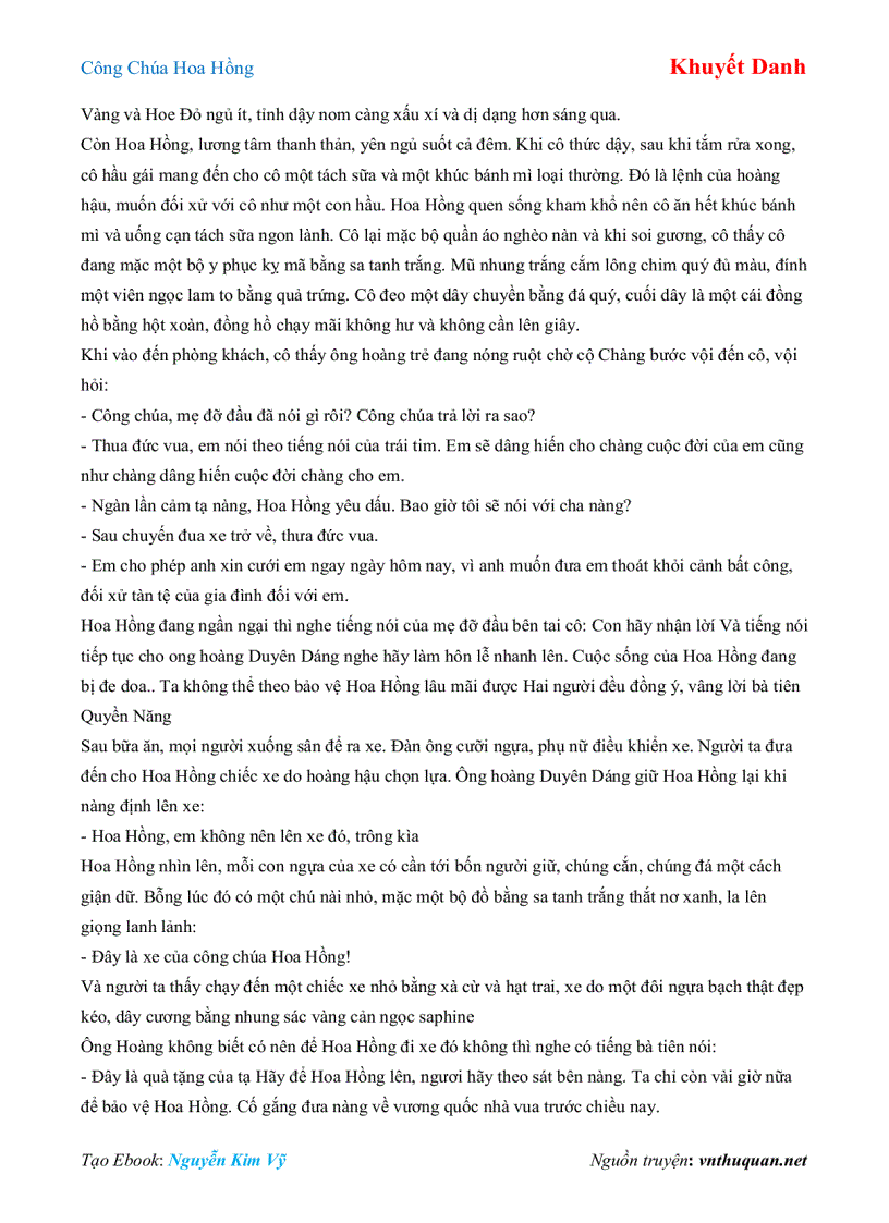 image for page Ebook Công Chúa Hoa Hồng