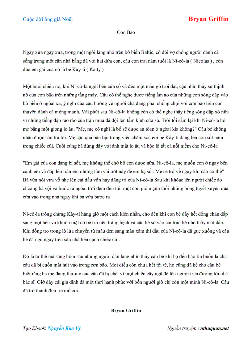 image for page Ebook Cuộc đời ông già Noël Bryan Griffin