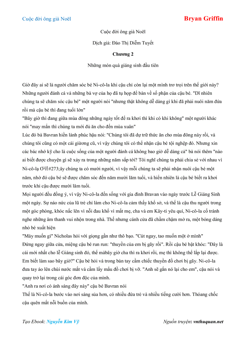 image for page Ebook Cuộc đời ông già Noël Bryan Griffin