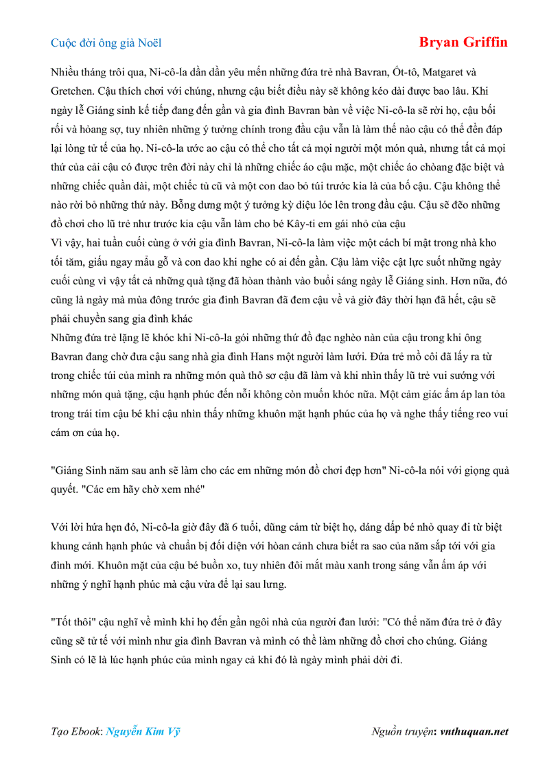 image for page Ebook Cuộc đời ông già Noël Bryan Griffin