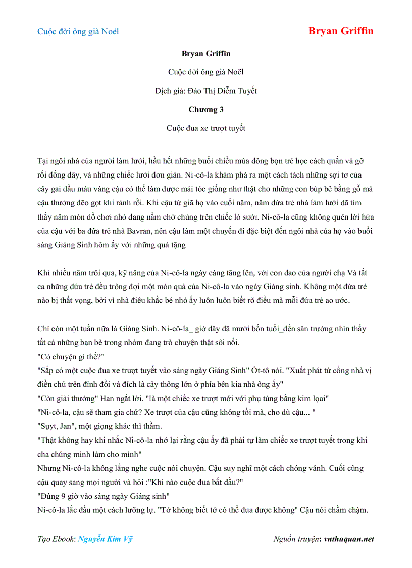 image for page Ebook Cuộc đời ông già Noël Bryan Griffin