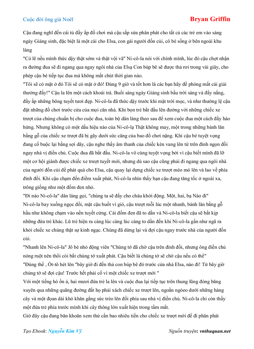 image for page Ebook Cuộc đời ông già Noël Bryan Griffin