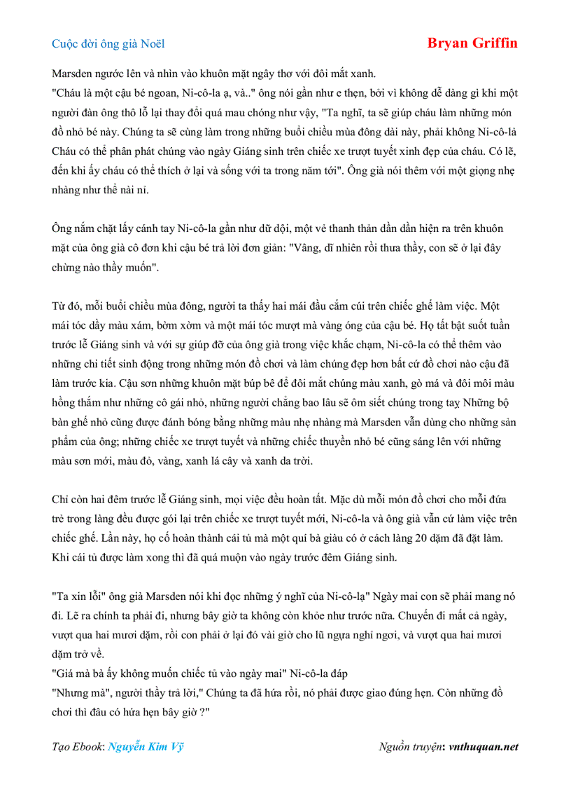 image for page Ebook Cuộc đời ông già Noël Bryan Griffin