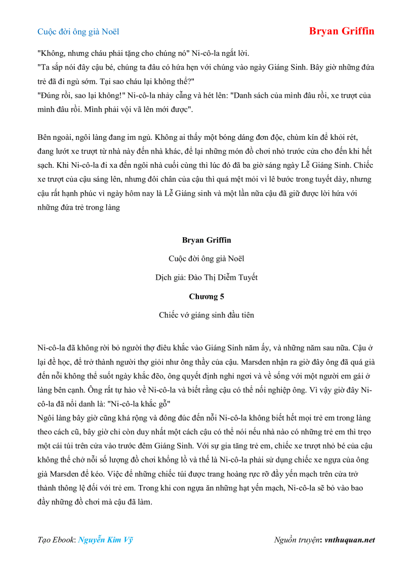 image for page Ebook Cuộc đời ông già Noël Bryan Griffin