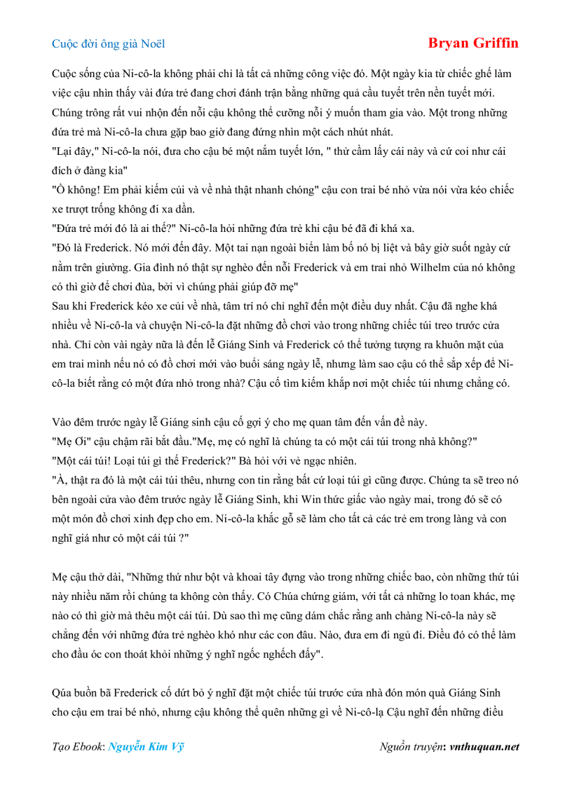 image for page Ebook Cuộc đời ông già Noël Bryan Griffin