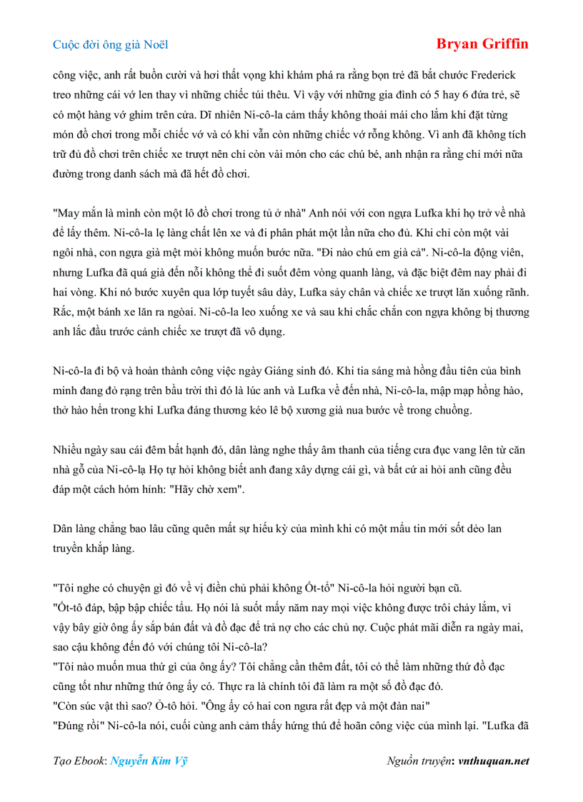 image for page Ebook Cuộc đời ông già Noël Bryan Griffin