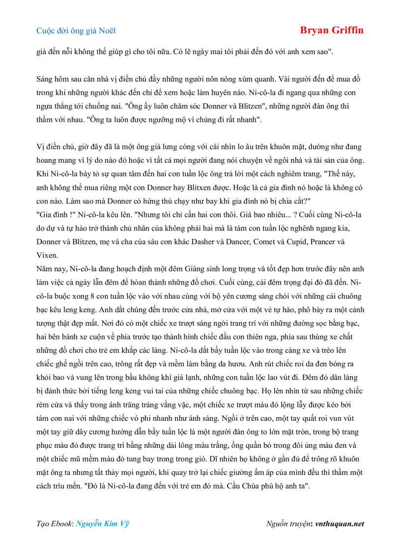 image for page Ebook Cuộc đời ông già Noël Bryan Griffin