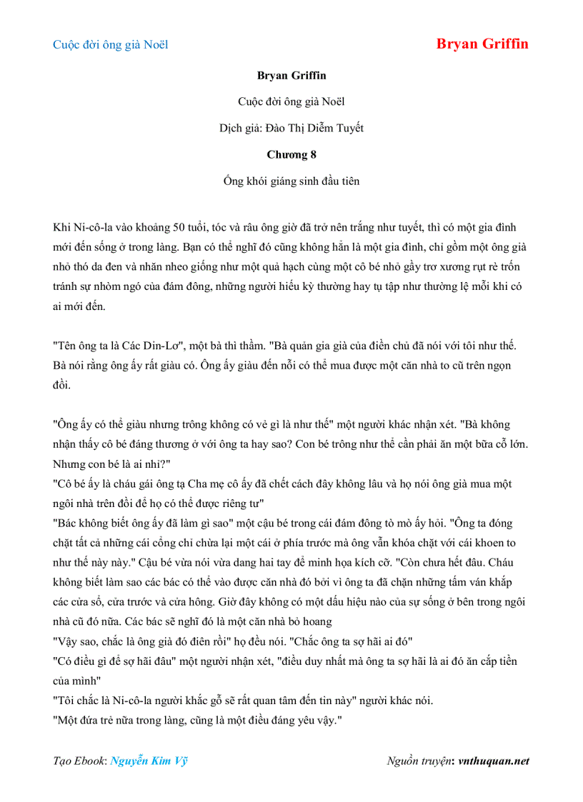 image for page Ebook Cuộc đời ông già Noël Bryan Griffin