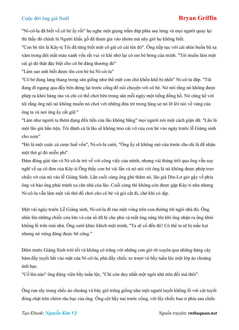 image for page Ebook Cuộc đời ông già Noël Bryan Griffin