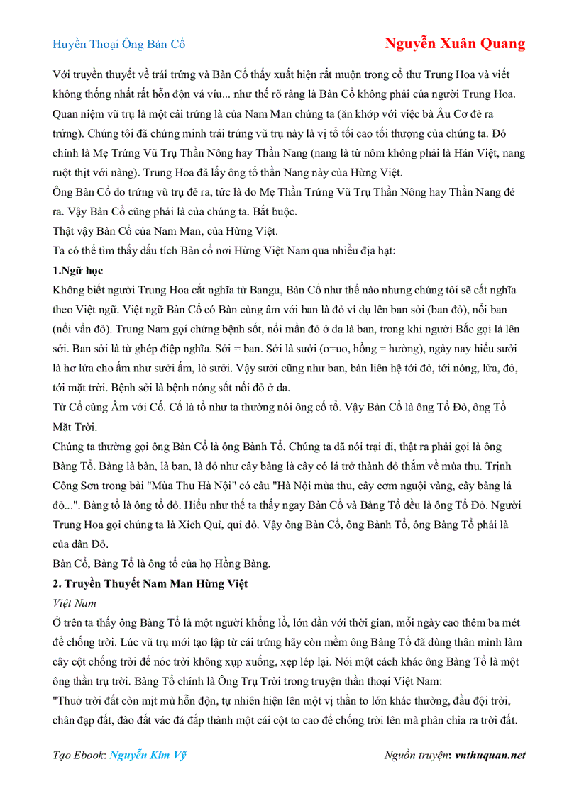 image for page Ebook Huyền Thoại Ông Bàn Cổ Nguyễn Xuân Quang