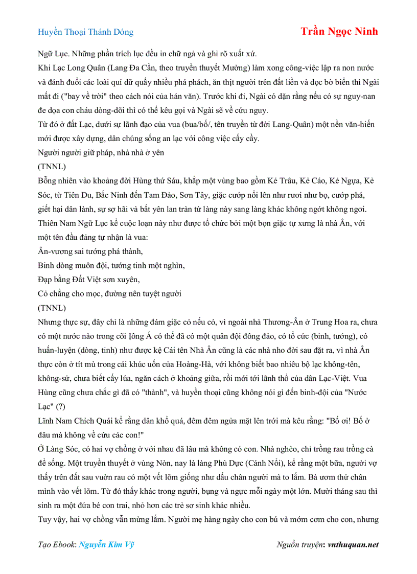 image for page Ebook Huyền Thoại Thánh Dóng Trần Ngọc Ninh