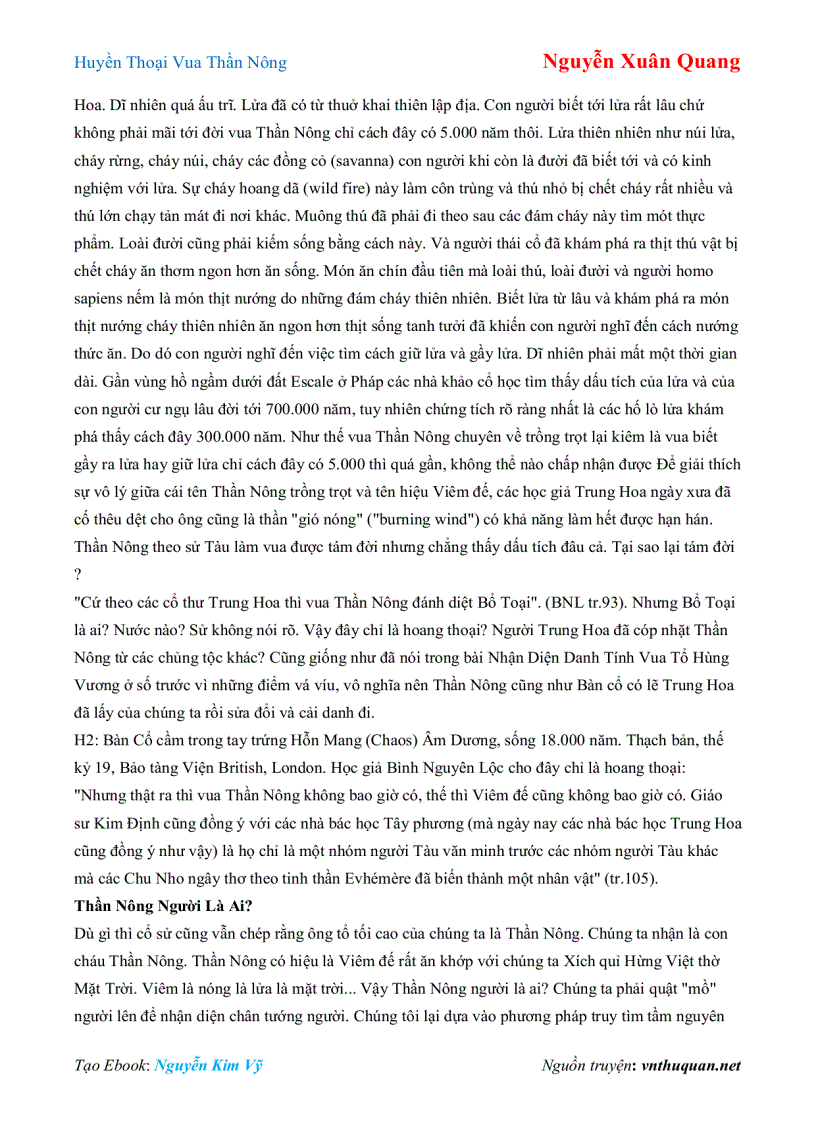 image for page Ebook Huyền Thoại Vua Thần Nông Nguyễn Xuân Quang