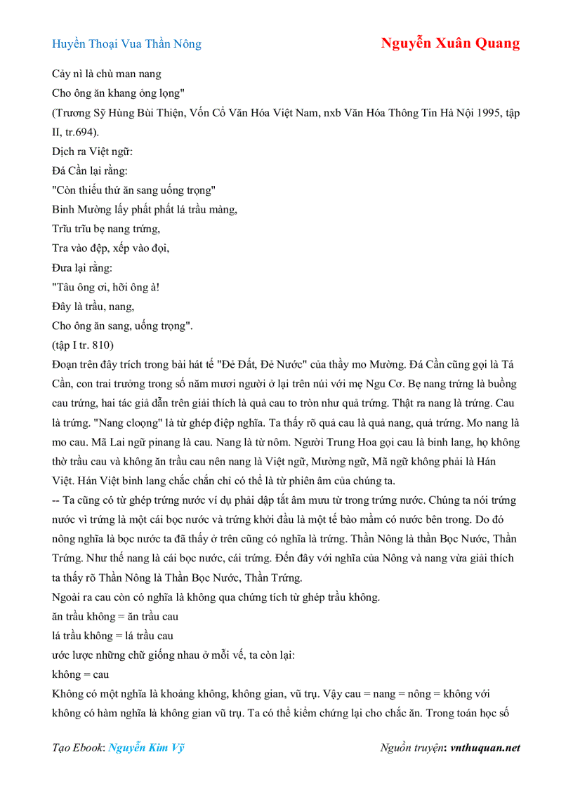 image for page Ebook Huyền Thoại Vua Thần Nông Nguyễn Xuân Quang