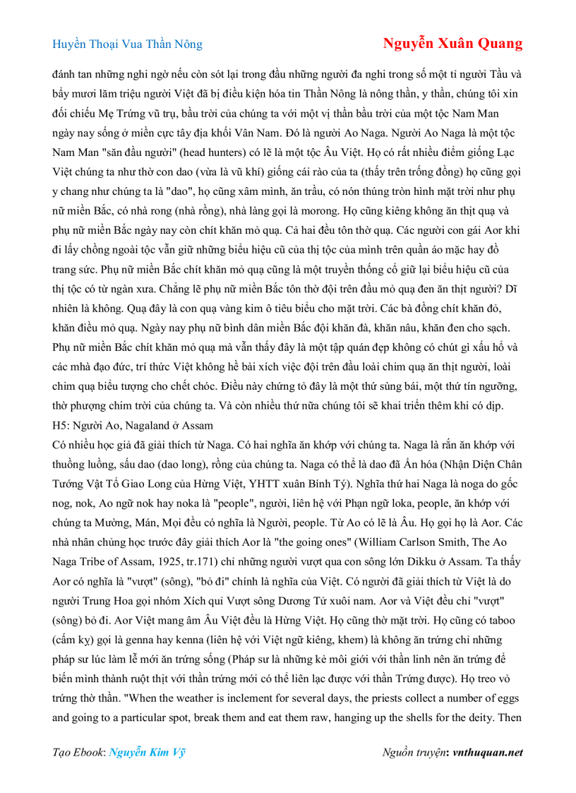 image for page Ebook Huyền Thoại Vua Thần Nông Nguyễn Xuân Quang