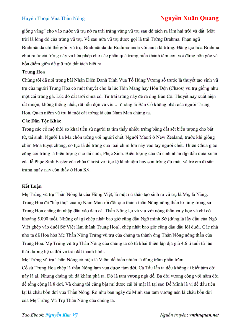 image for page Ebook Huyền Thoại Vua Thần Nông Nguyễn Xuân Quang