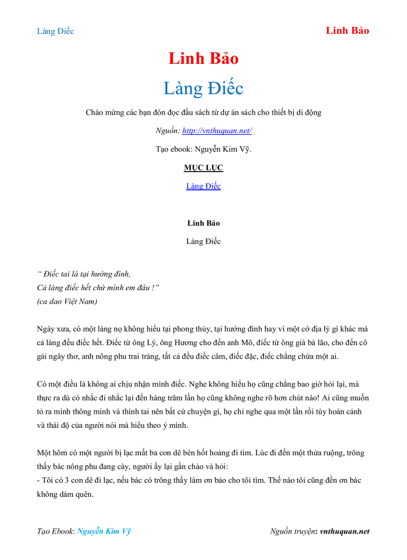 image for page Ebook Làng Điếc Linh Bảo