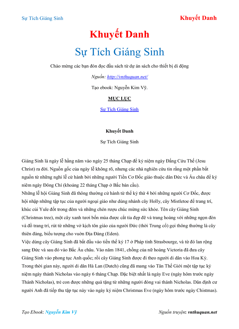 image for page Ebook Sự Tích Giáng Sinh