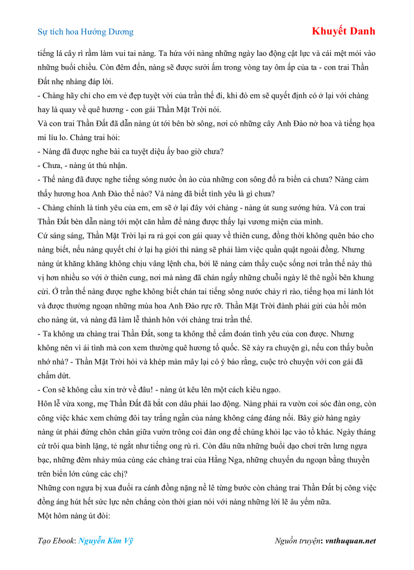 image for page Ebook Sự tích hoa Hướng Dương