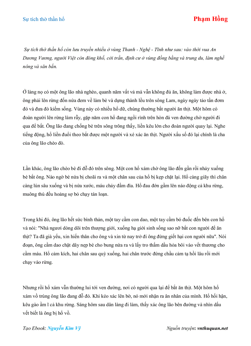 image for page Ebook Sự tích thờ thần hổ Phạm Hồng