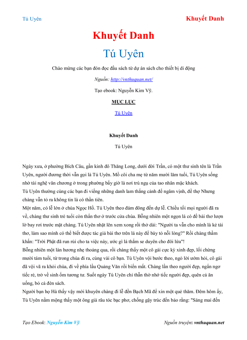 image for page Ebook Tú Uyên