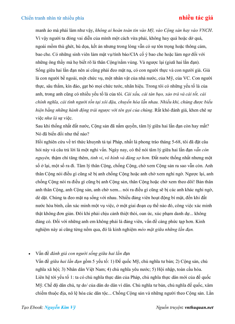 image for page Ebook Chiến tranh nhìn từ nhiều phía nhiều tác giả