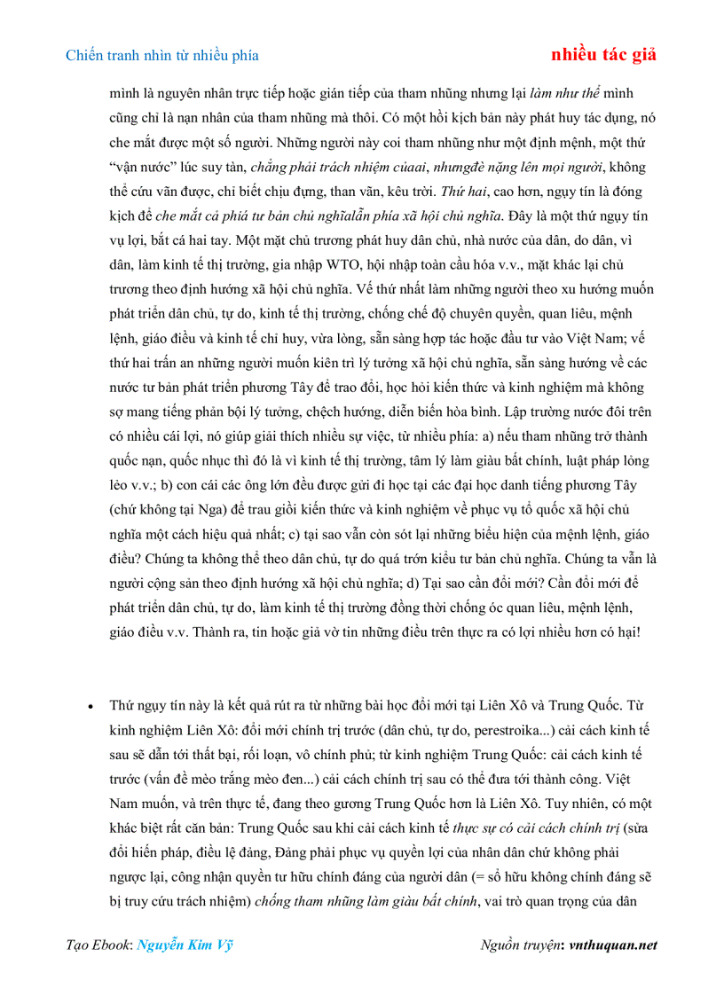 image for page Ebook Chiến tranh nhìn từ nhiều phía nhiều tác giả