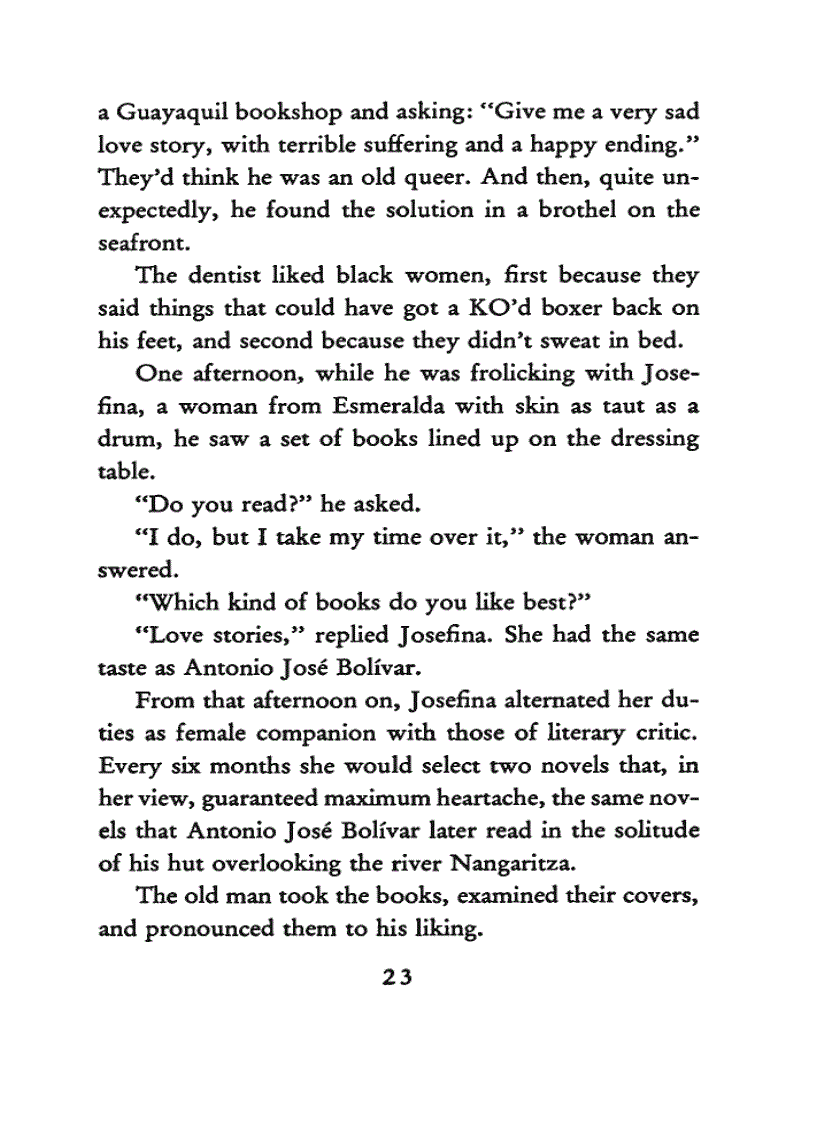 image for page Ebook The Old Man Who Read Love Stories Luis Sepulveda