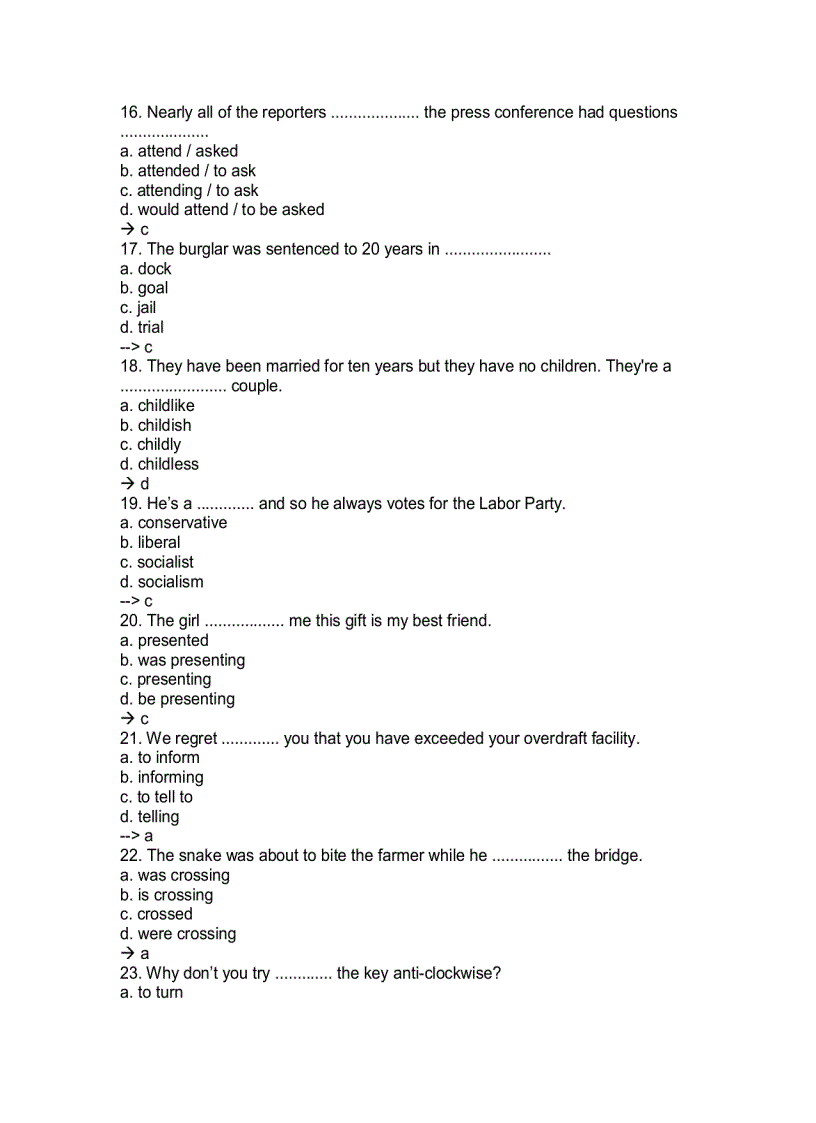 image for page 60 bài test tiếng Anh trình độ C