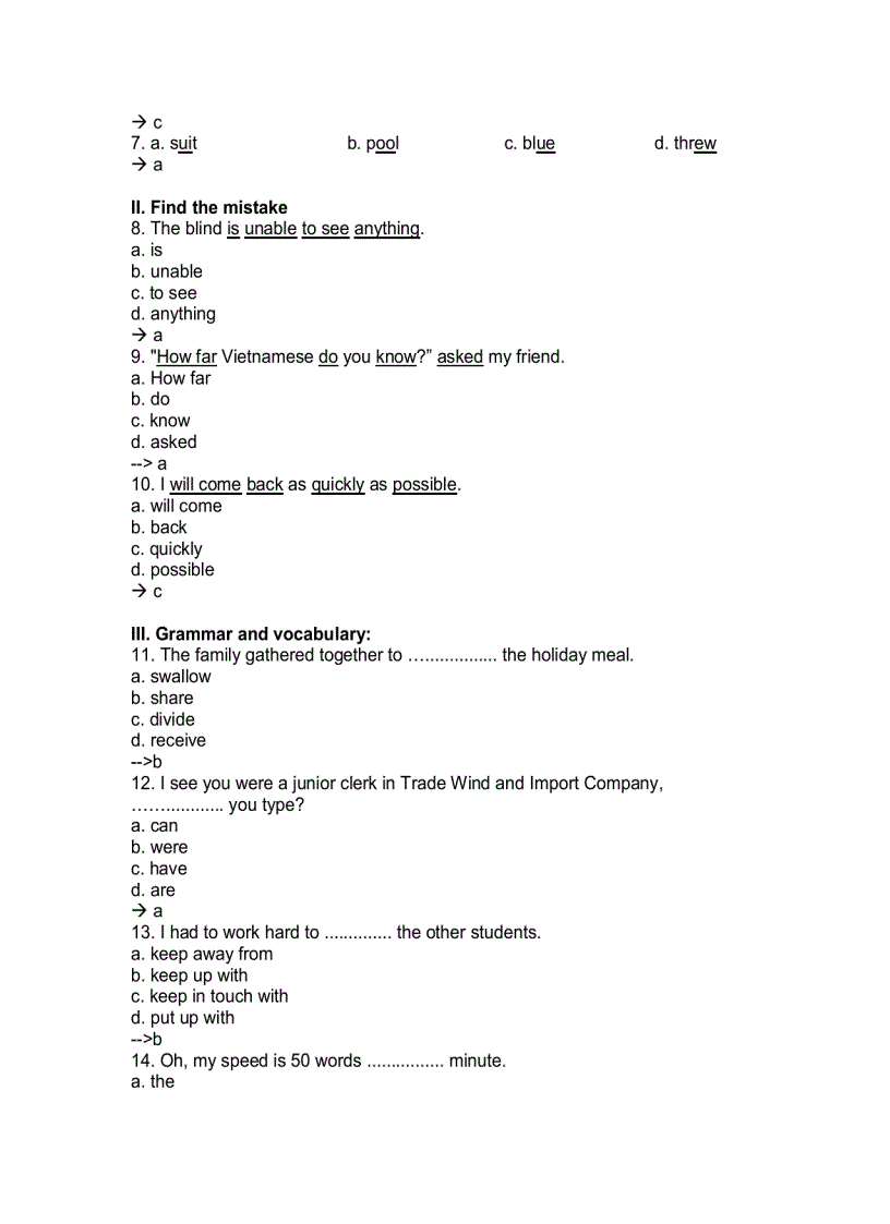 image for page 60 bài test tiếng Anh trình độ C