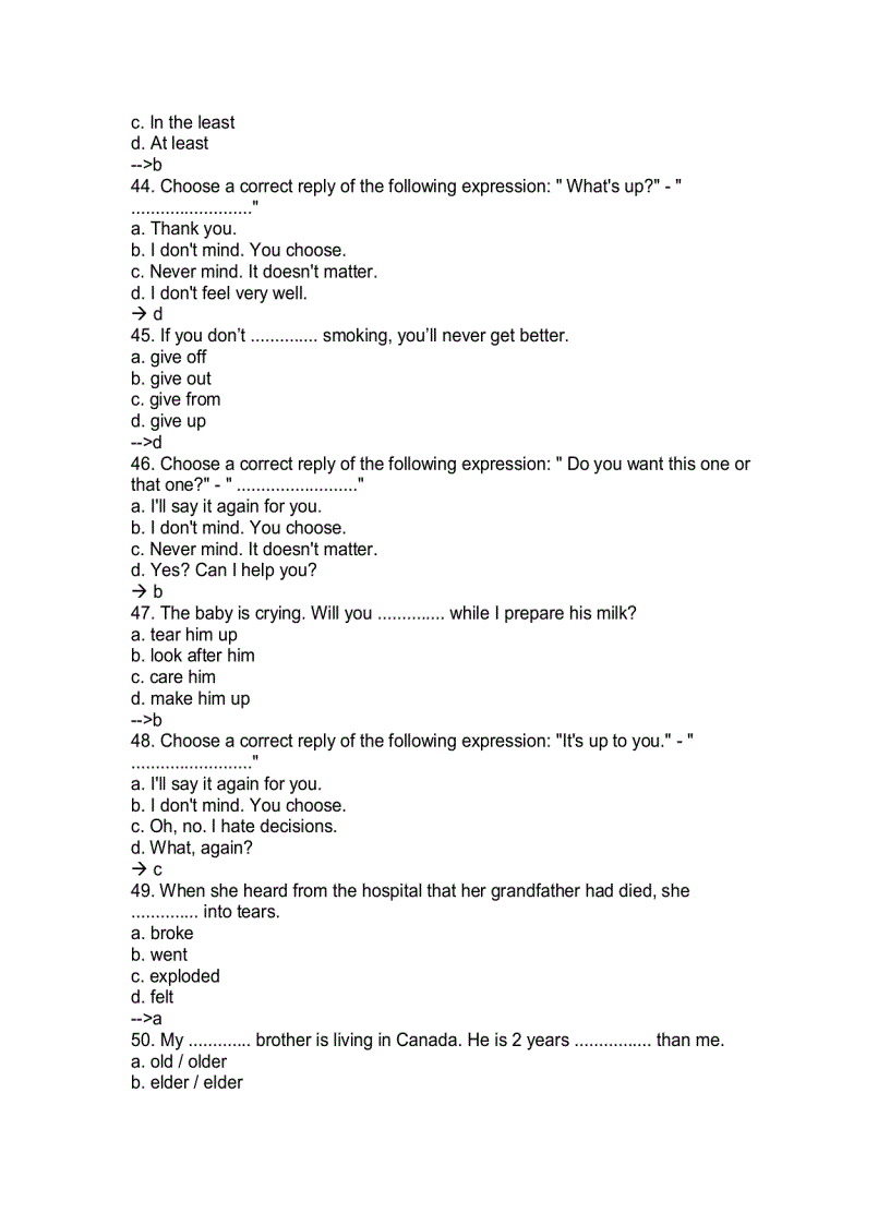 image for page 60 bài test tiếng Anh trình độ C
