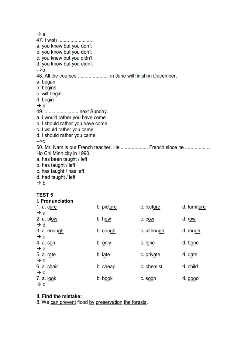 image for page 60 bài test tiếng Anh trình độ C