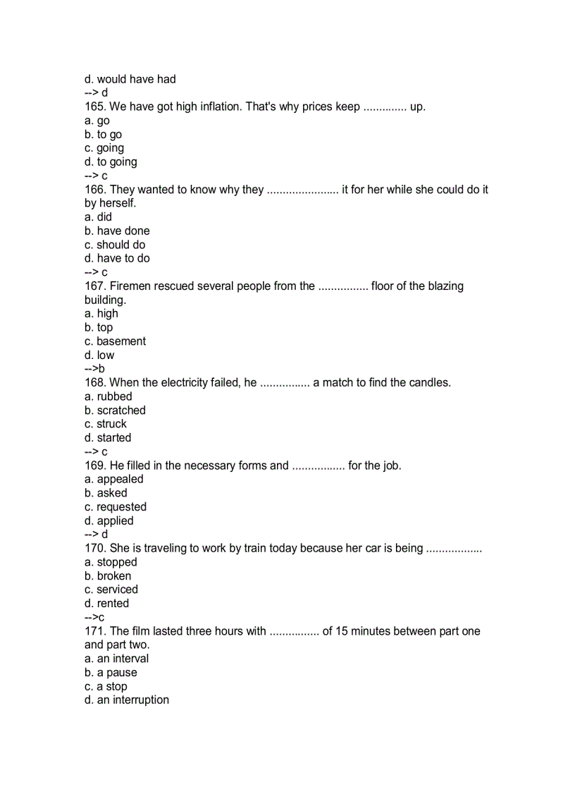 image for page Tuyển tập câu hỏi trắc nghiệm tiếng Anh trình độ A B C