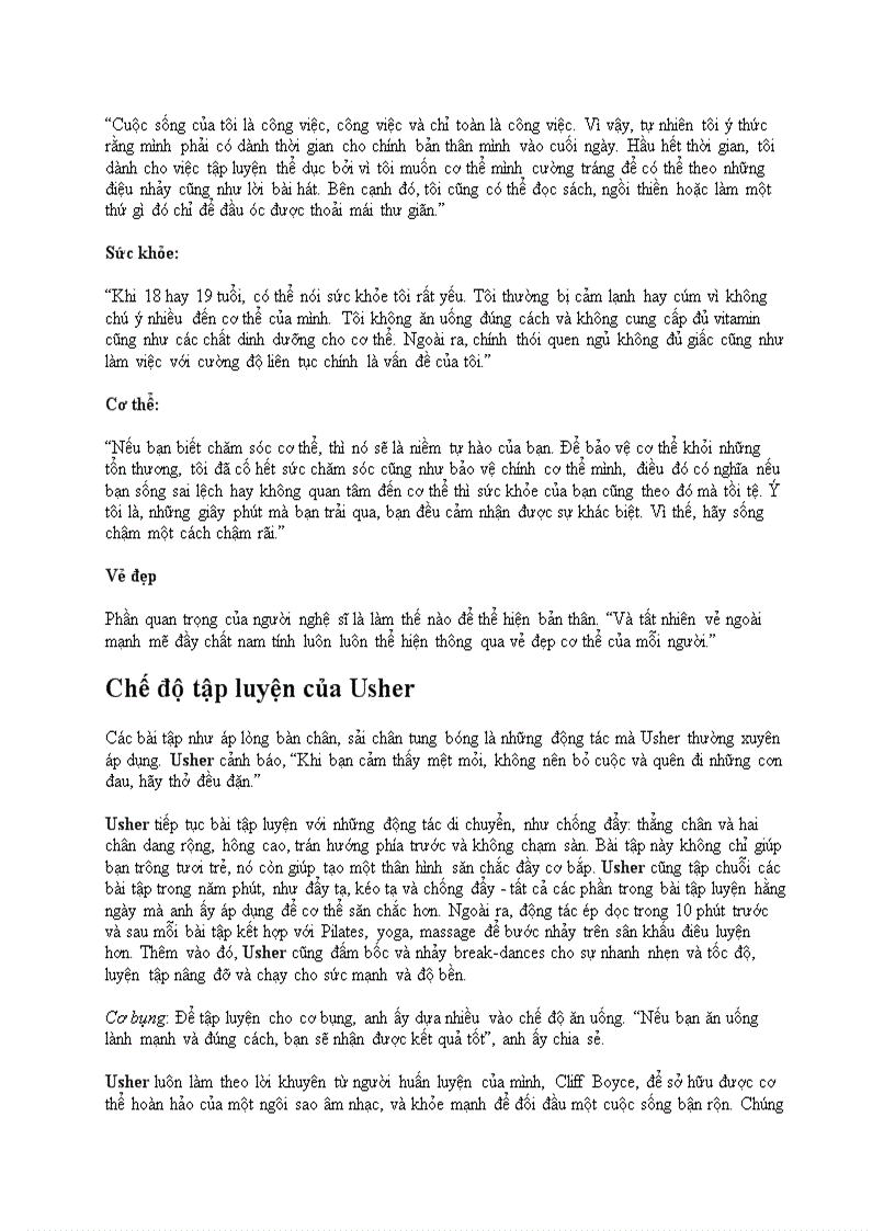 image for page Bí quyết luyện tập để có thân hình đẹp